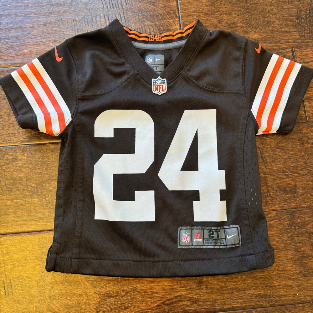 Nike‎ On Field Cleveland Browns Jersey Nick Chubb #24 Baby Toddler Size 2T